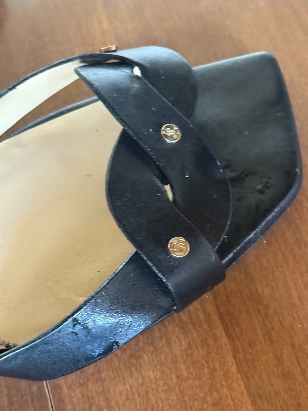 Jimmy Choo Heloise Black Leather Platform Sandals — Size 41.5 (US 10.5)